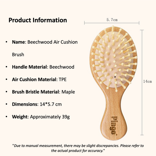 Mini Wooden Air Cushion Hair Brush