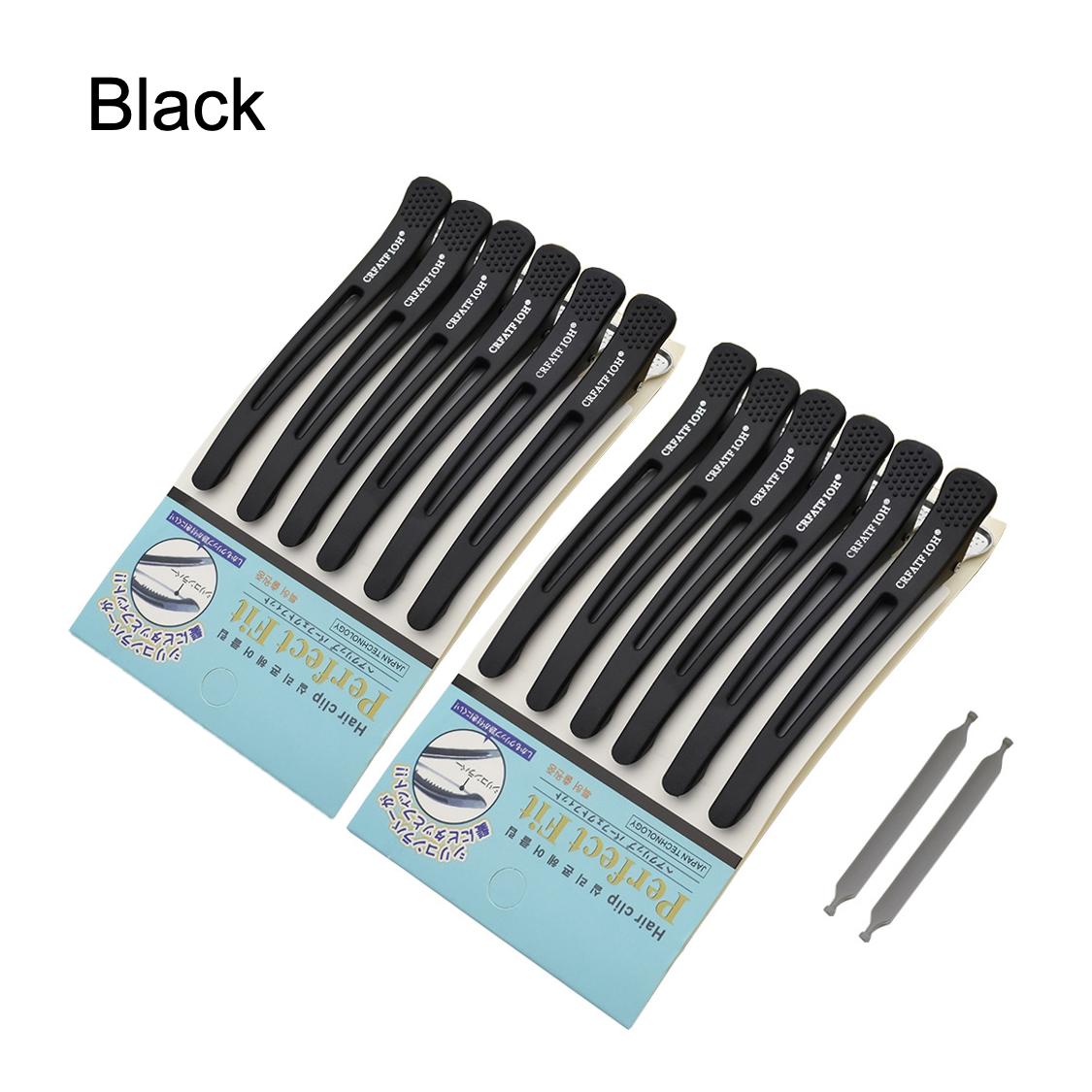Pro No-Trace Duckbill Hair Clips (6/12 Pack) - Non-Slip Aluminum