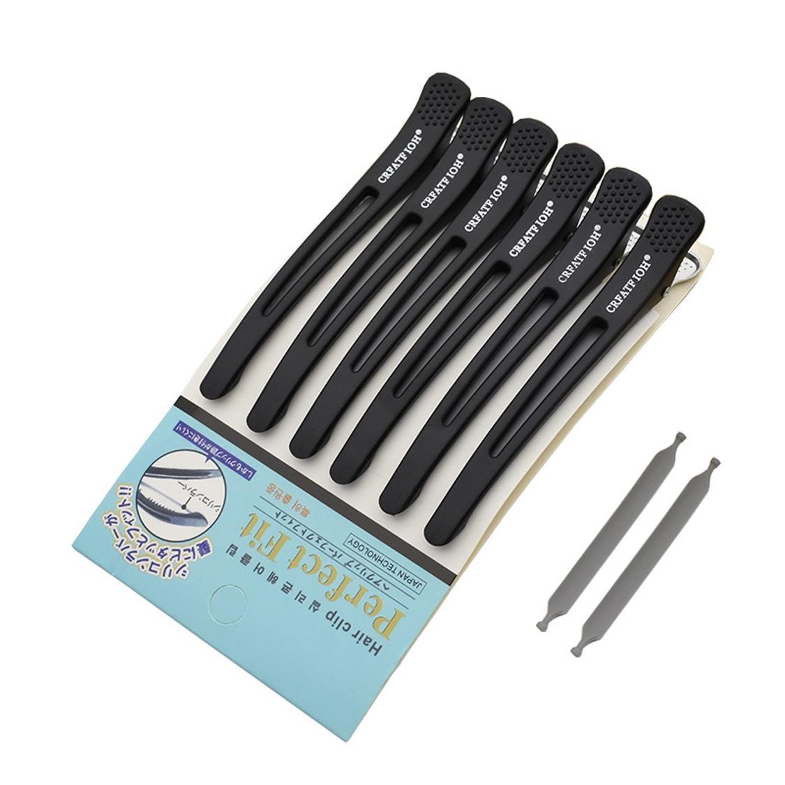 Pro No-Trace Duckbill Hair Clips (6/12 Pack) - Non-Slip Aluminum