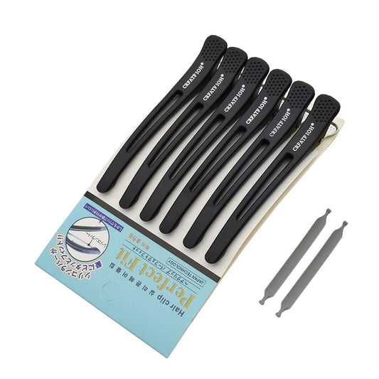 Pro No-Trace Duckbill Hair Clips (6/12 Pack) - Non-Slip Aluminum