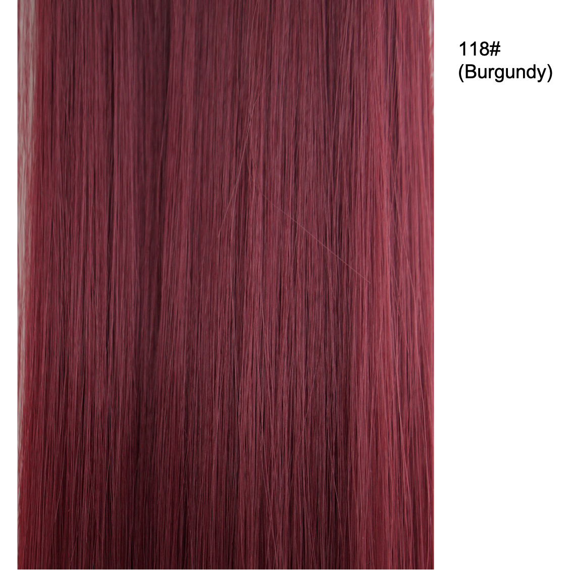 24 Inch 6 PCS Long Straight Clip-In Hair Extensions with 49 shades