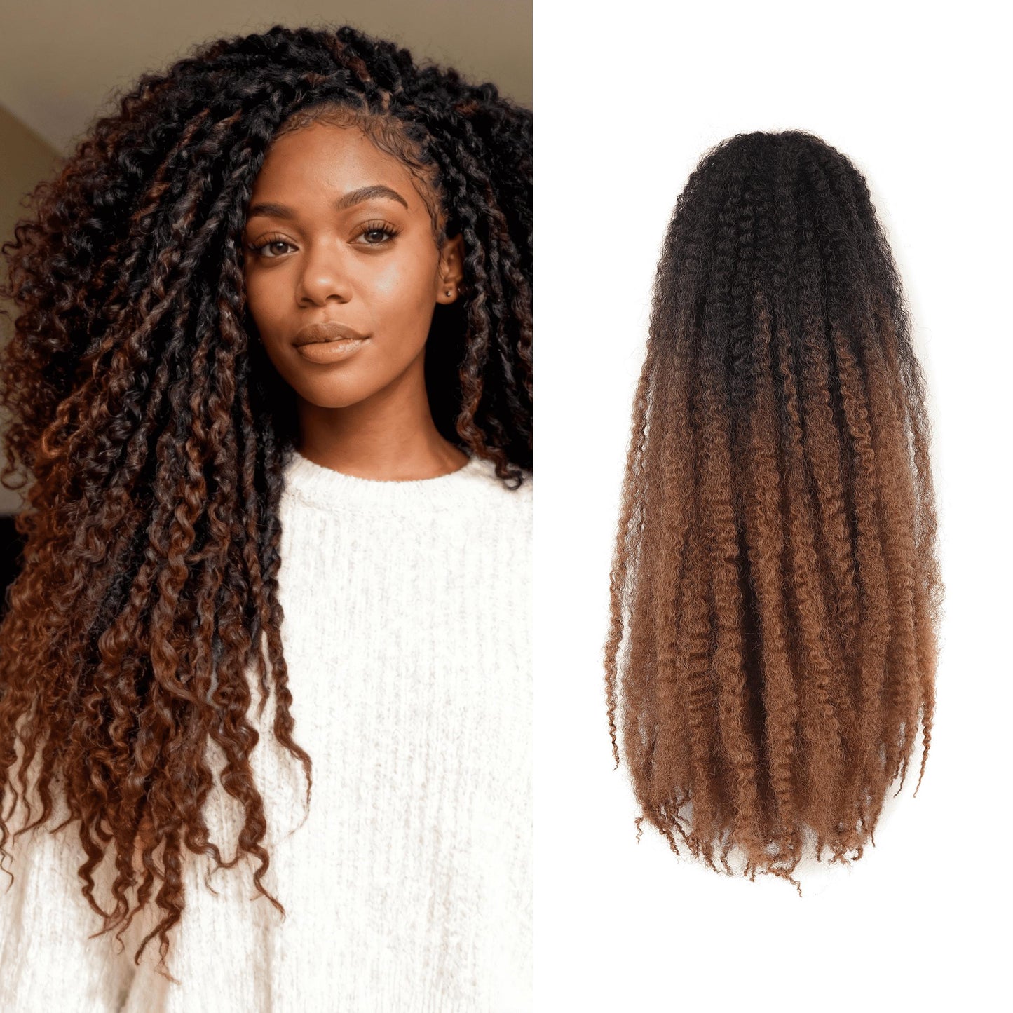 Cuban Marley Twist Hair 14/18 Inch – Springy Afro Kinky Braiding Hair