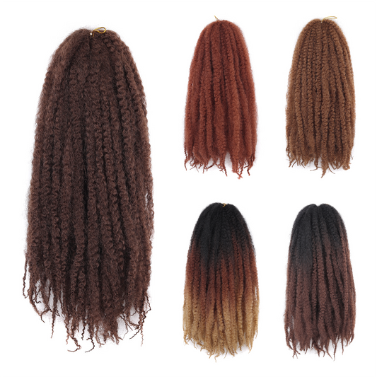 Cuban Marley Twist Hair 14/18 Inch – Springy Afro Kinky Braiding Hair