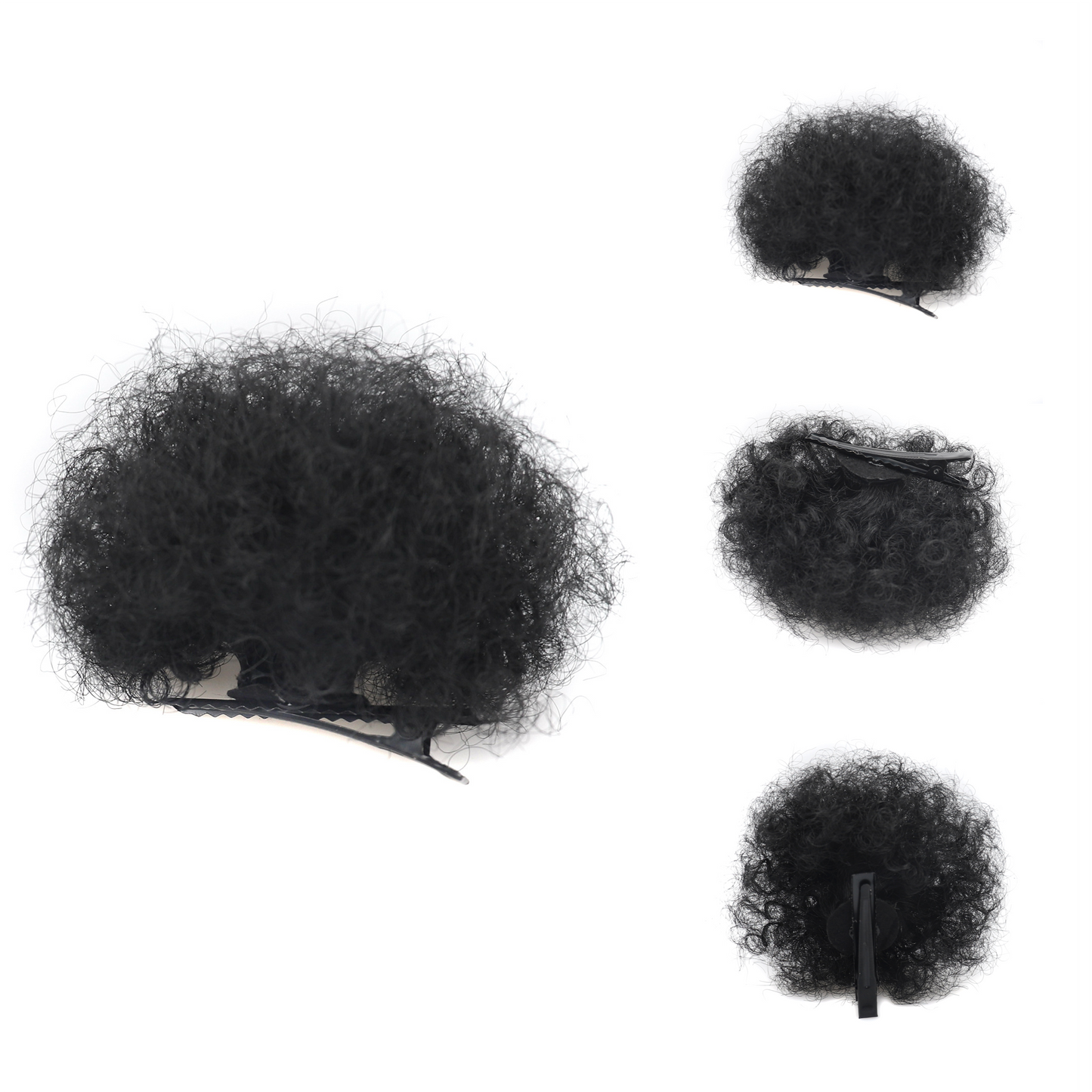 Afro Puff Curly Bun Hairpiece with Clips – Soft Lightweight Synthetic Hair Scrunchie Bun Extension