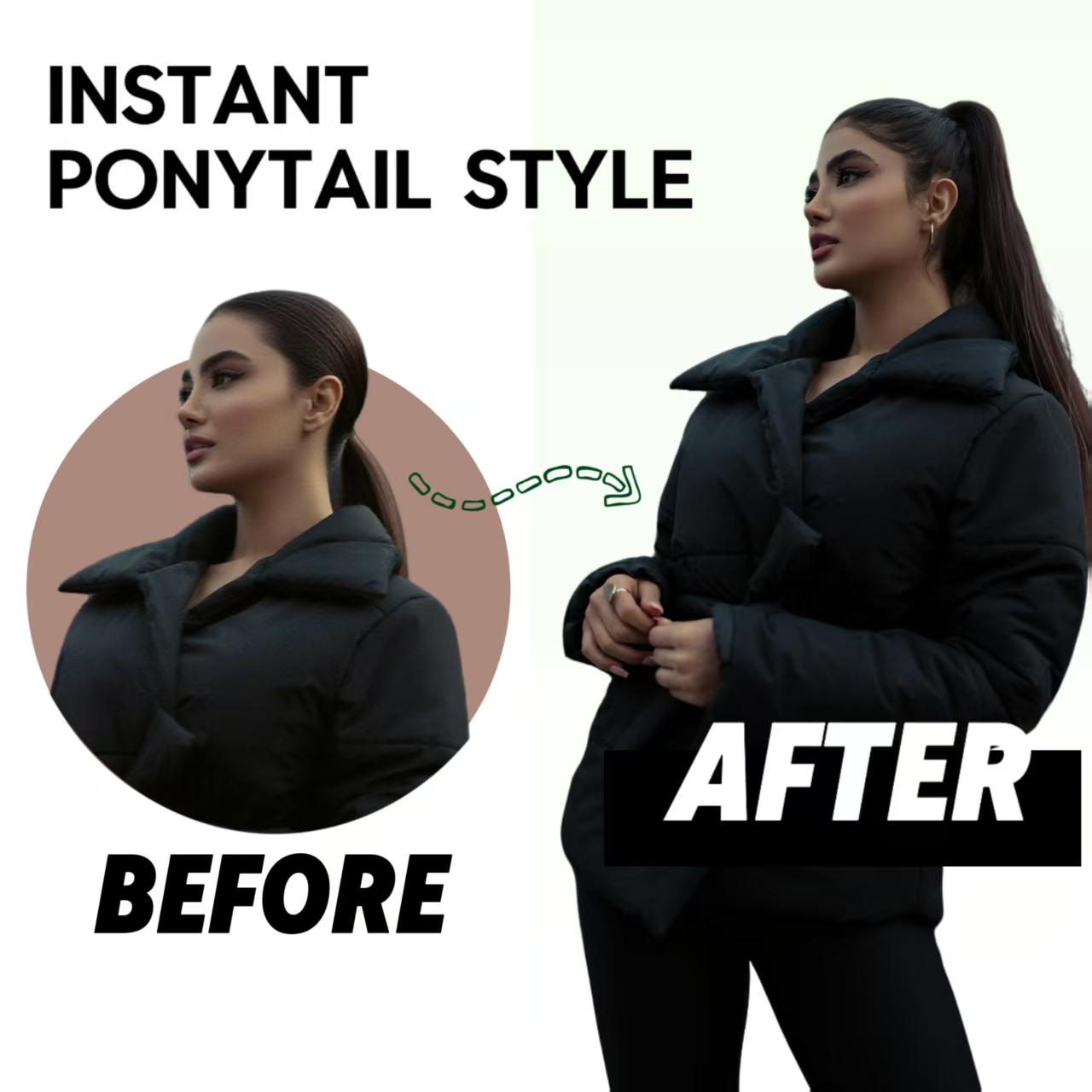24 Inch Long Straight Wrap Around Ponytail Extension