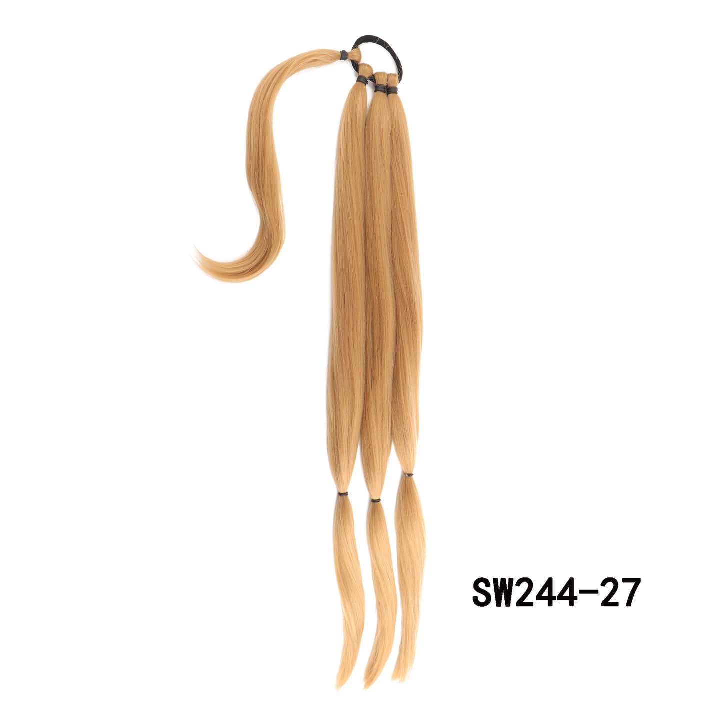 32 Inch Long Straight Wrap-Around Braided Ponytail Extension