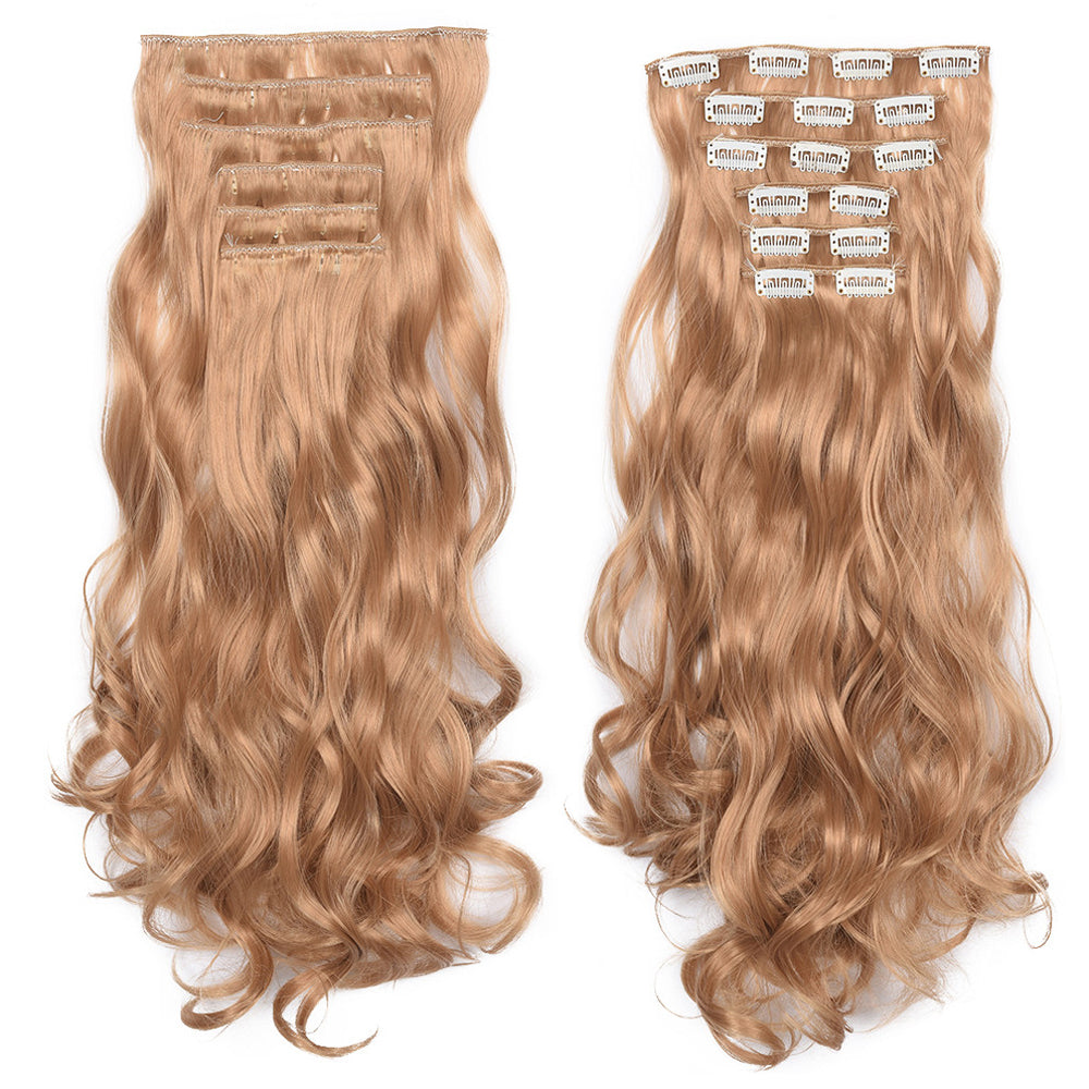 20 Inch 6 Pcs Long Wavy Clip In Hair Extensions