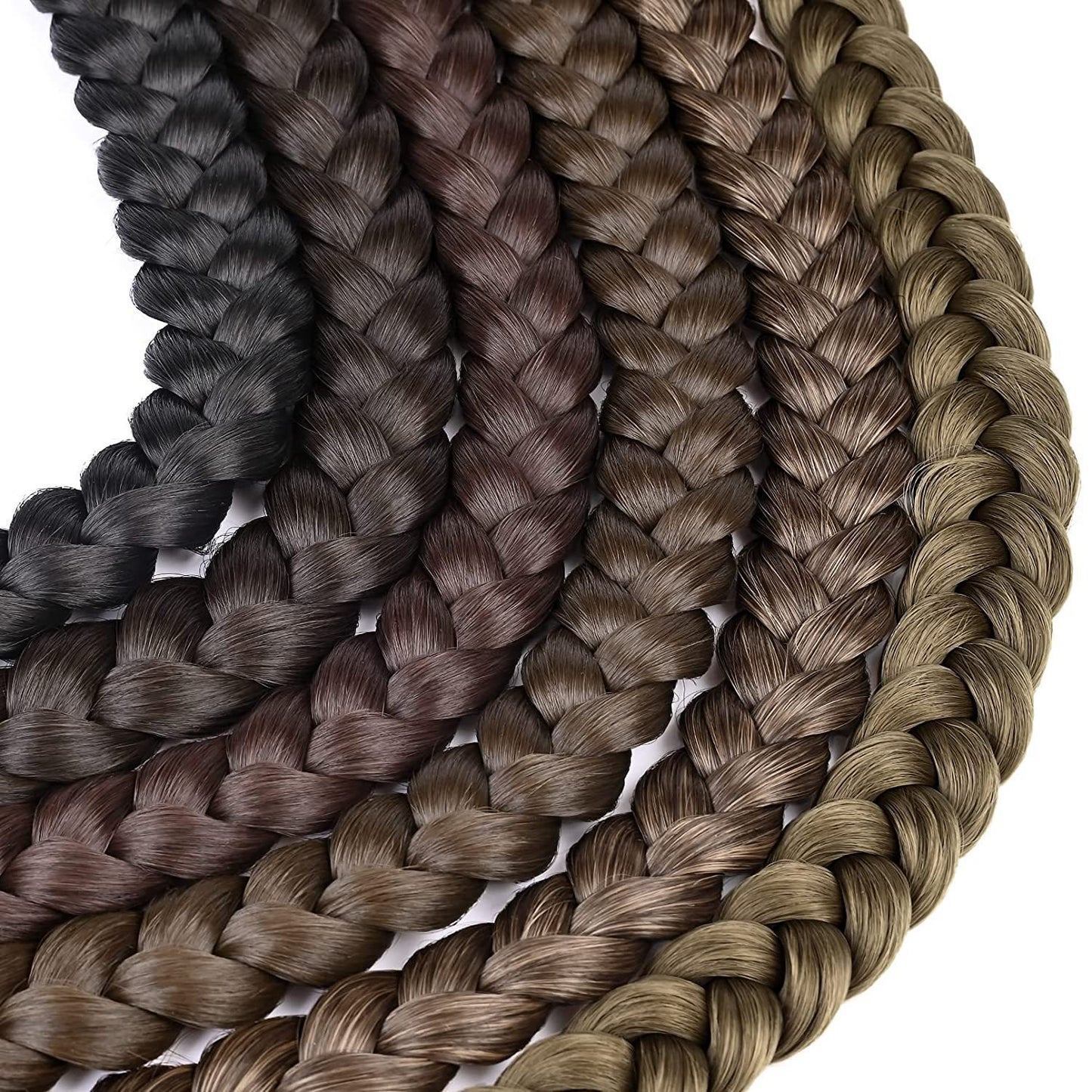 32 Inch Long Straight Wrap-Around Braided Ponytail Extension