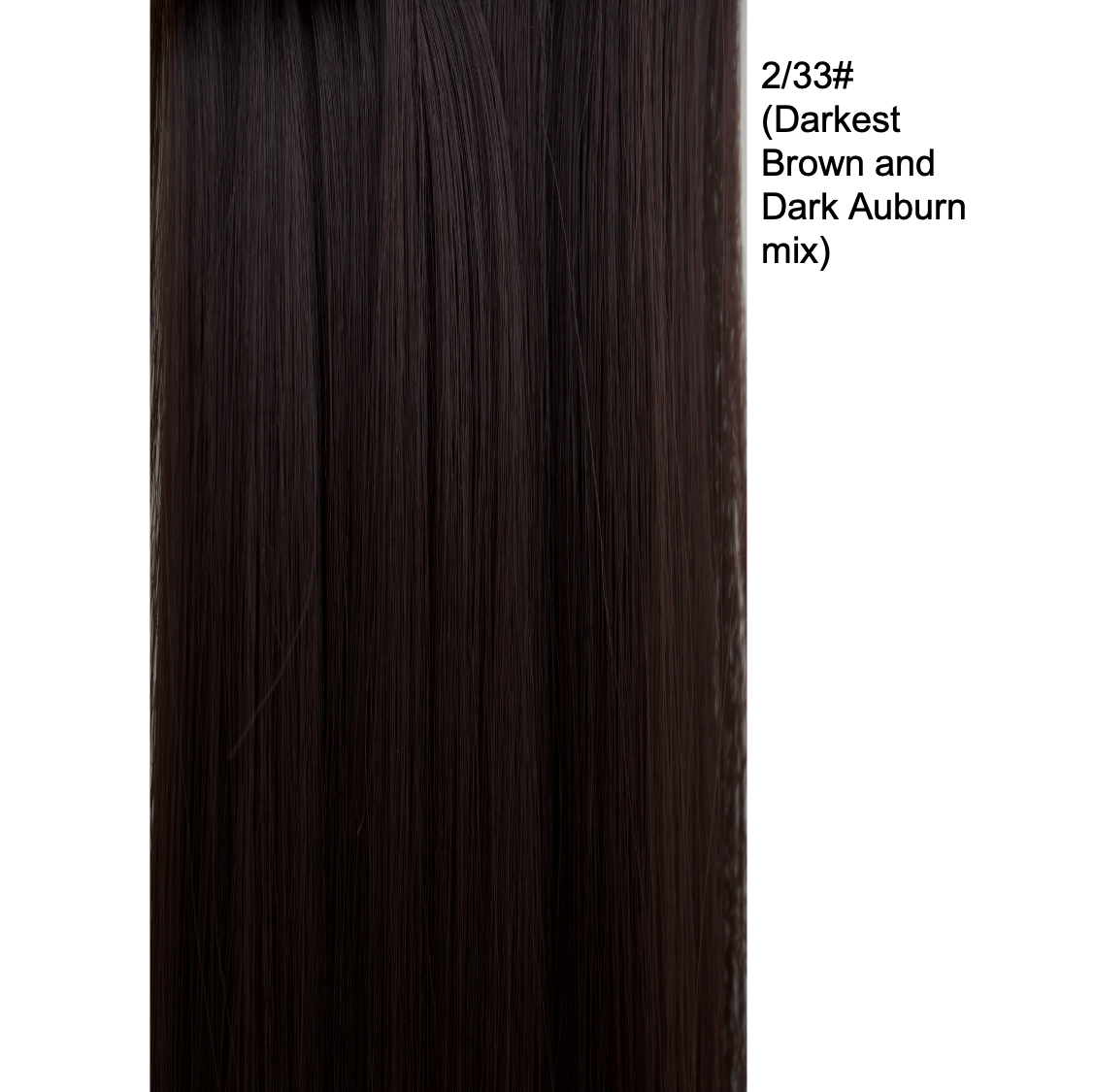 24 Inch 6 PCS Long Straight Clip-In Hair Extensions with 49 shades
