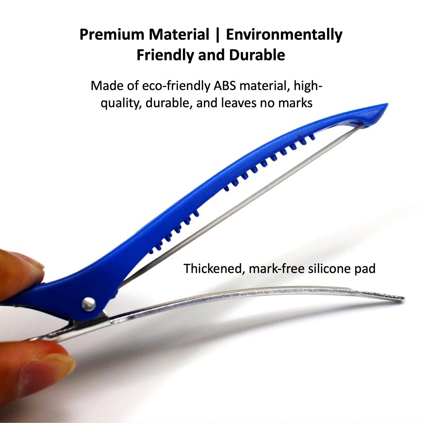 Pro No-Trace Duckbill Hair Clips (6/12 Pack) - Non-Slip Aluminum