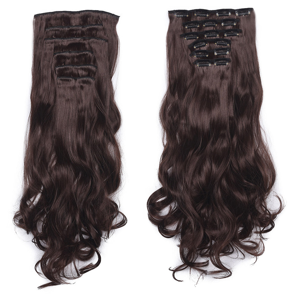 20 Inch 6 Pcs Long Wavy Clip In Hair Extensions