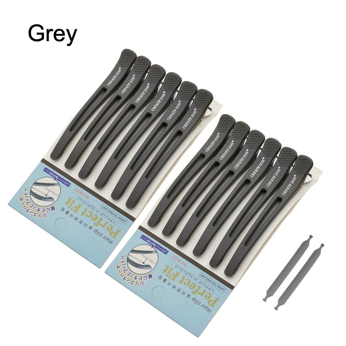 Pro No-Trace Duckbill Hair Clips (6/12 Pack) - Non-Slip Aluminum