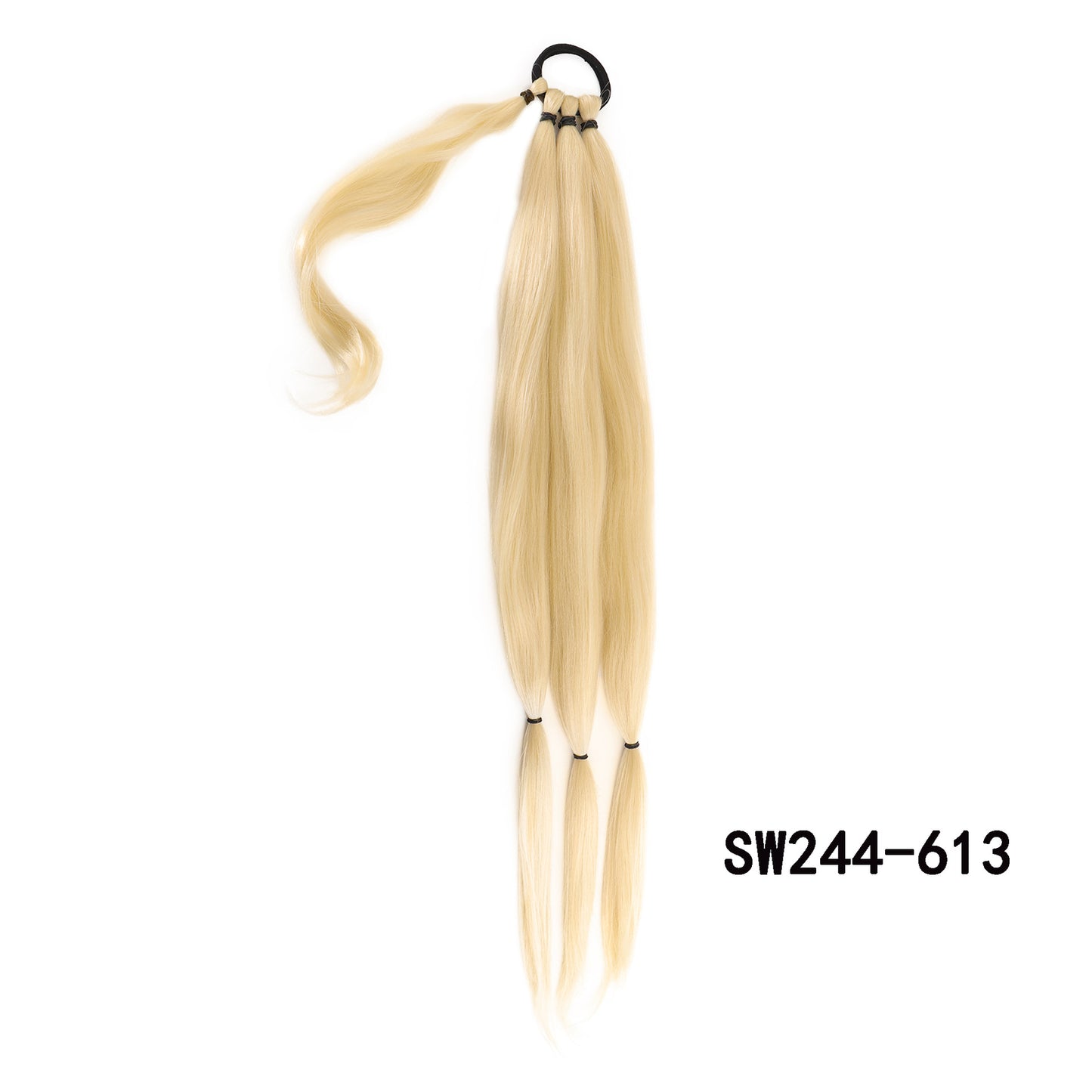 32 Inch Long Straight Wrap-Around Braided Ponytail Extension