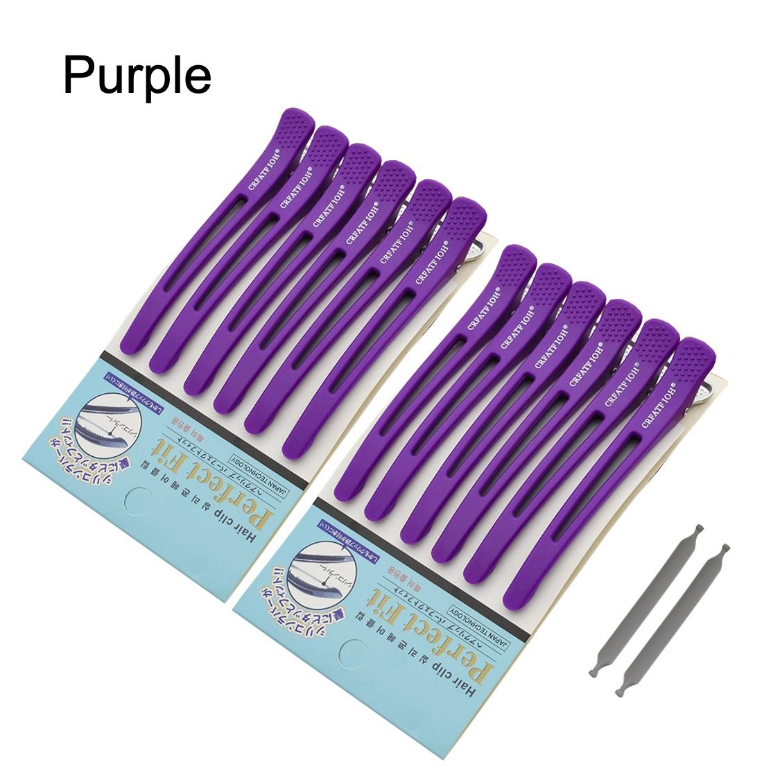Pro No-Trace Duckbill Hair Clips (6/12 Pack) - Non-Slip Aluminum