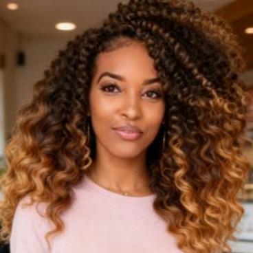 8 Inch Wand Curl Crochet Braids – Ringlet Twist Hair Extensions with Natural Dreadlock Look