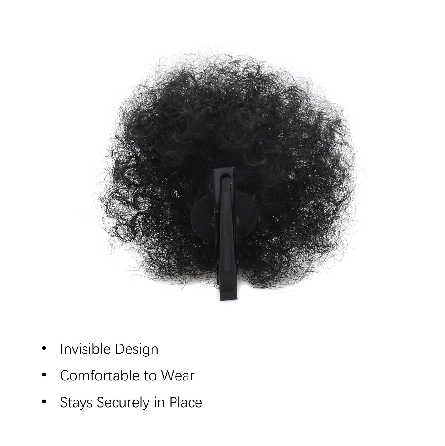 Afro Puff Curly Bun Hairpiece with Clips – Soft Lightweight Synthetic Hair Scrunchie Bun Extension