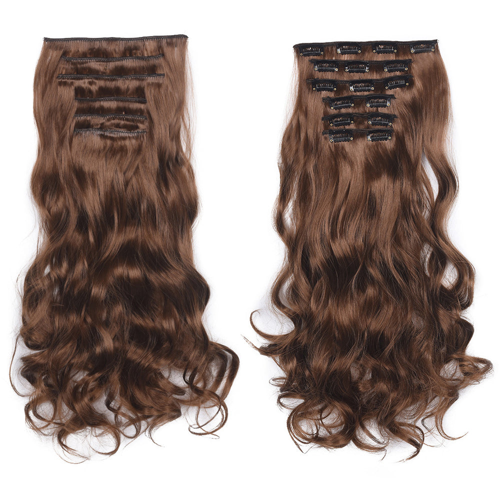 20 Inch 6 Pcs Long Wavy Clip In Hair Extensions