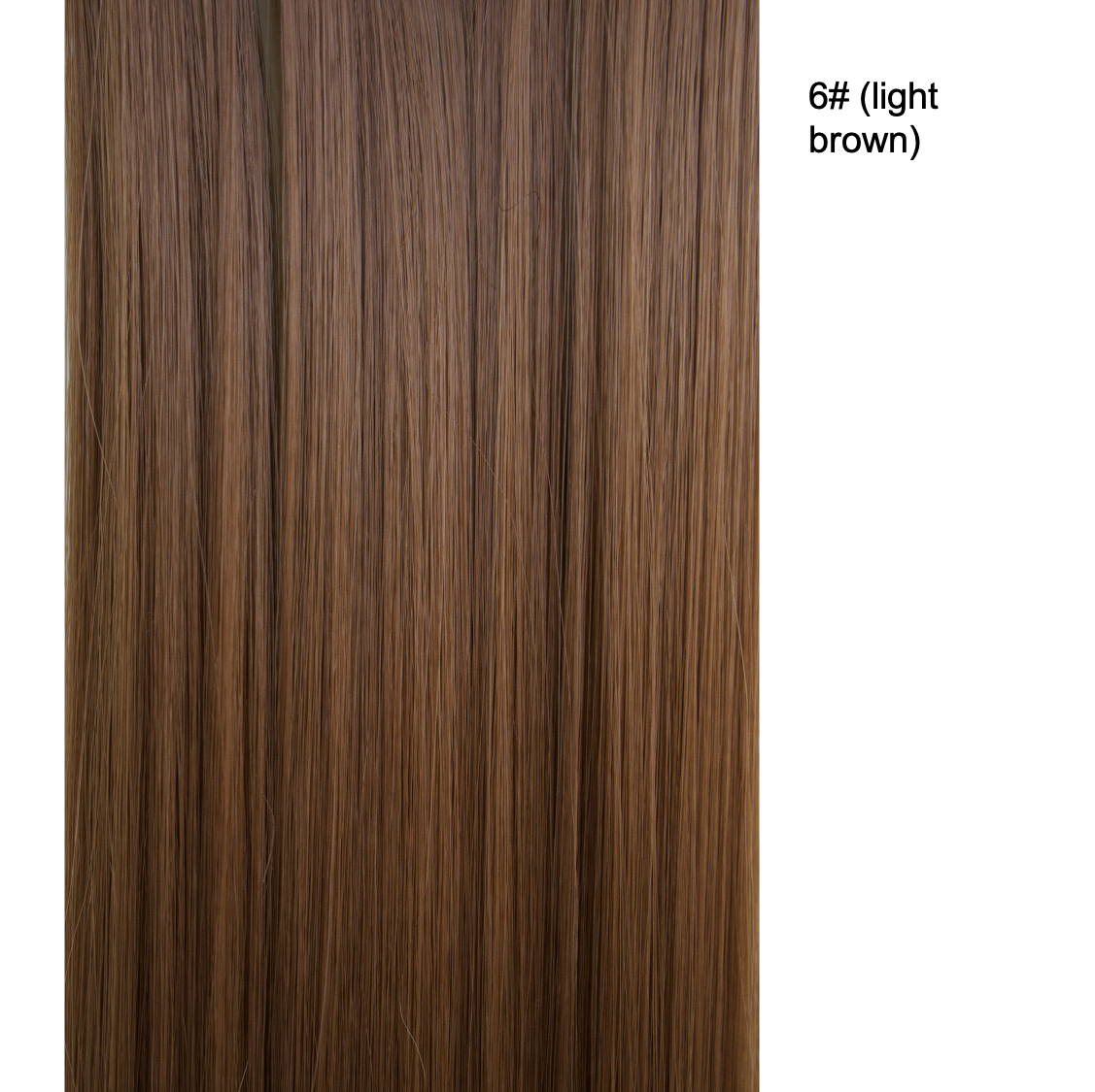 24 Inch 6 PCS Long Straight Clip-In Hair Extensions with 49 shades