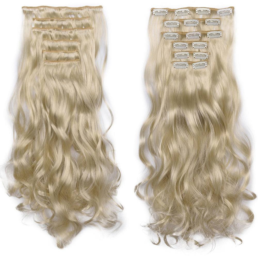 20 Inch 6 Pcs Long Wavy Clip In Hair Extensions
