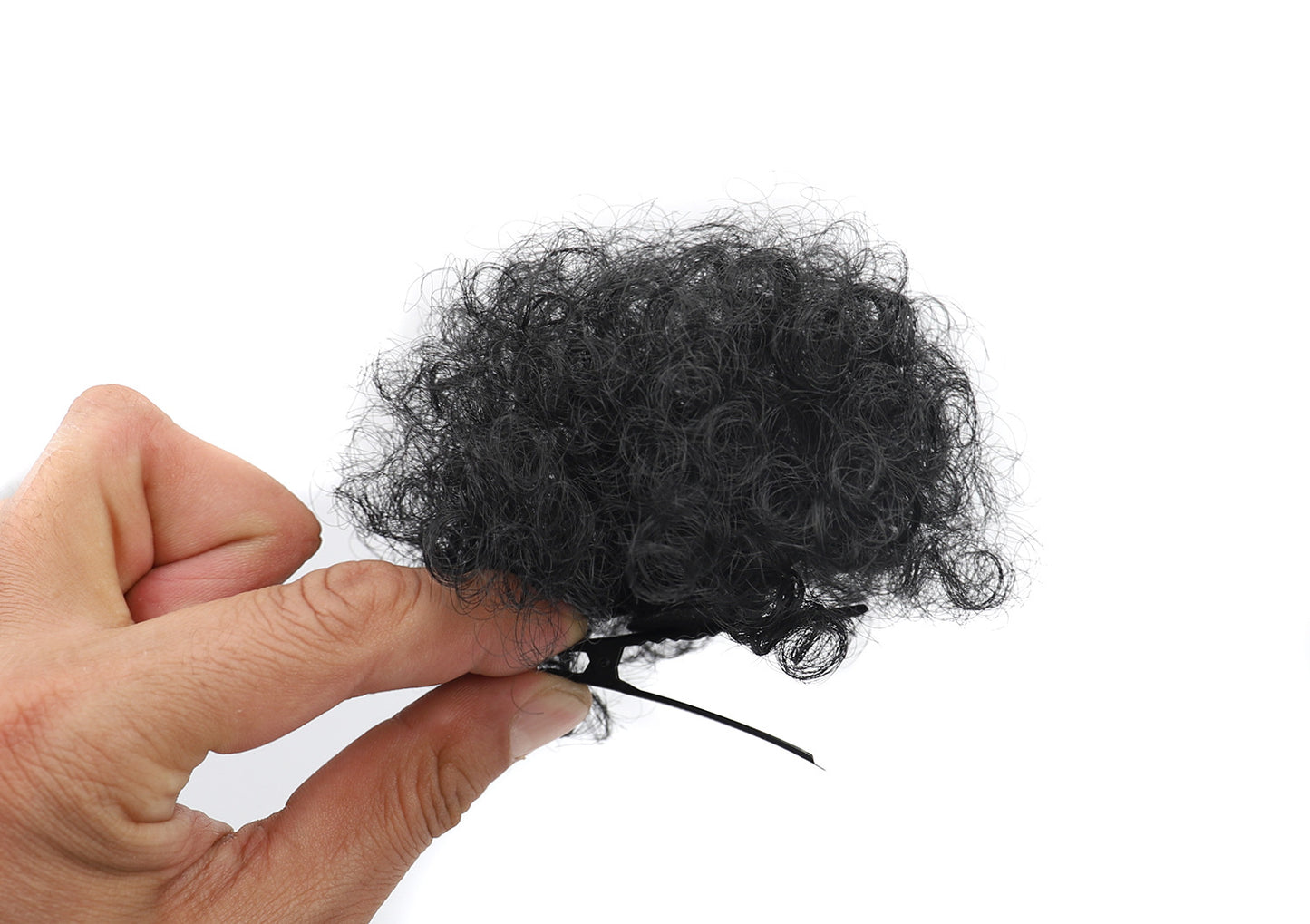 Afro Puff Curly Bun Hairpiece with Clips – Soft Lightweight Synthetic Hair Scrunchie Bun Extension