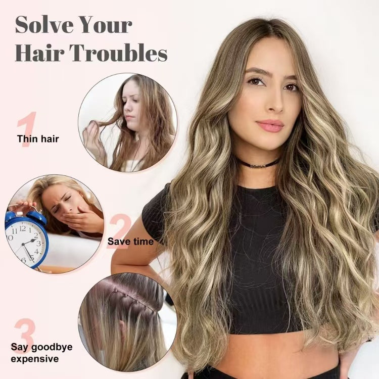 20 Inch 6 Pcs Long Wavy Clip In Hair Extensions